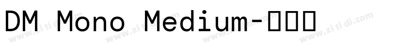 DM Mono Medium字体转换